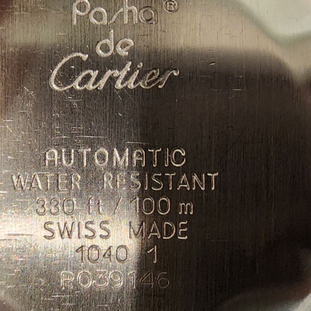 Cartier Pasha 38mm Steel Watch White Roman
Dial with Date Window Ref. 1040 - Picture 8 of 16